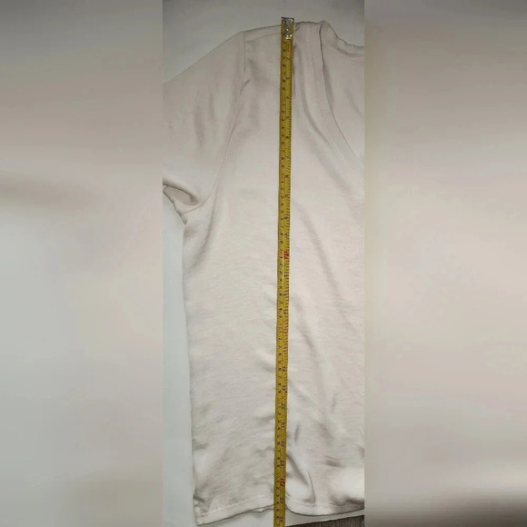 Calvin Klein Silky Soft Short Sleeve V Neck Blouse, L, NWT - Picture 7 of 8